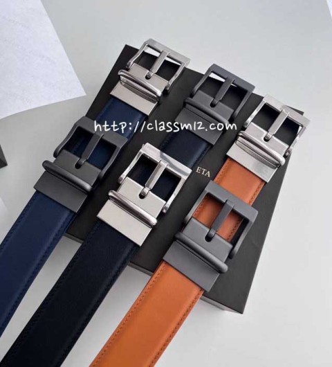 보테가베네타 25 한정판 4.0cm intreccio 소가죽 카프스킨 벨트 F987