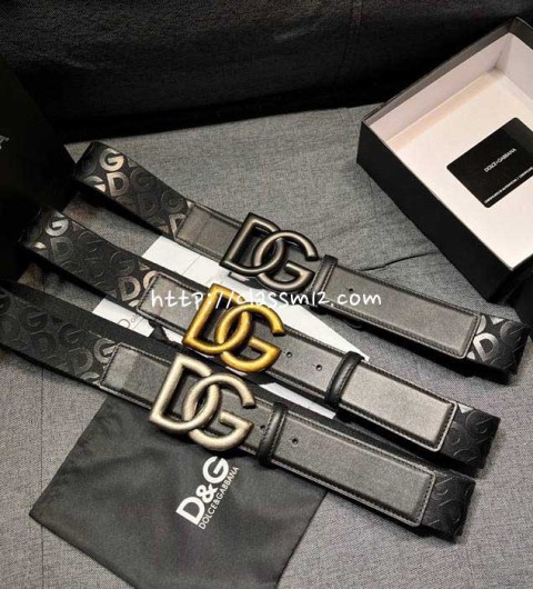 돌체앤가바나 25 한정판 4.0cm 소가죽 카프스킨 벨트 F998