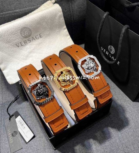 베르사체 25 한정판 3.5cm Greca 벨트 F1029
