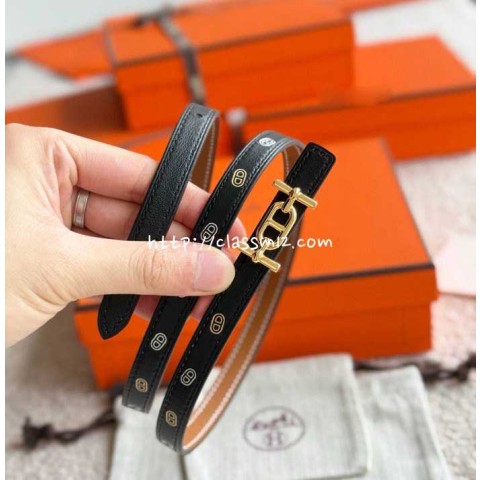 에르메스 25 한정판 1.3cm Epsom 벨트 F1040