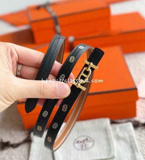 에르메스 25 한정판 1.3cm Epsom 벨트 F1040