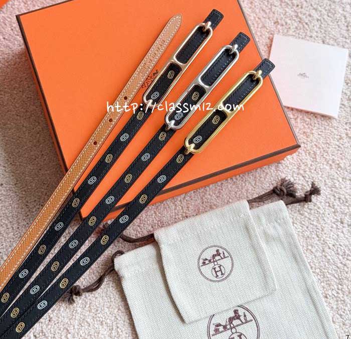에르메스 25 한정판 1.3cm Epsom 벨트 F1041