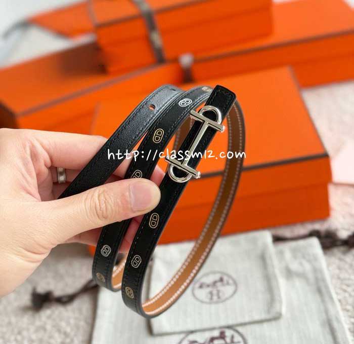 에르메스 25 한정판 1.3cm Epsom 벨트 F1042