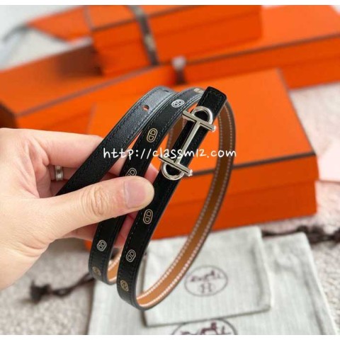 에르메스 25 한정판 1.3cm Epsom 벨트 F1042