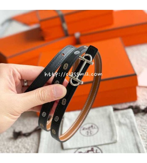 에르메스 25 한정판 1.3cm Epsom 벨트 F1042