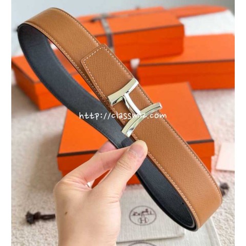 에르메스 25 한정판 3.8cm Epsom 벨트 F1043