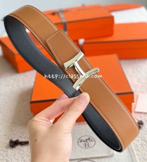 에르메스 25 한정판 3.8cm Epsom 벨트 F1043