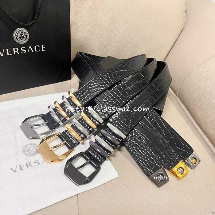 베르사체 25 한정판 3.5cm MedusHeritage 벨트 F1061