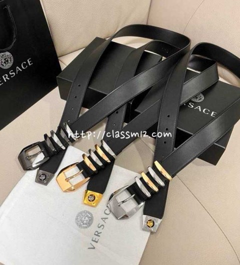 베르사체 25 한정판 3.5cm MedusHeritage 벨트 F1062