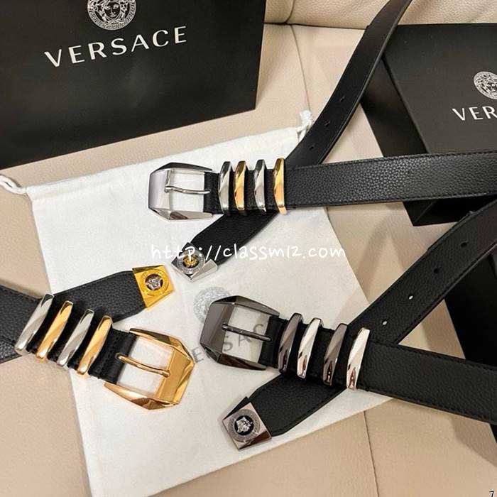 베르사체 25 한정판 3.5cm MedusHeritage 벨트 F1063