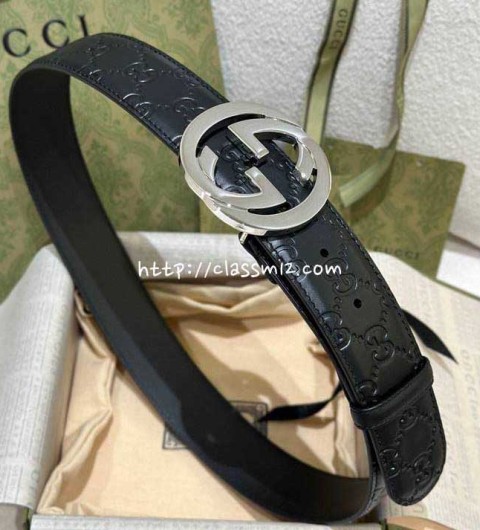 구찌 25 한정판 4.0cm 벨트 F1078