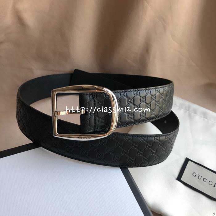 구찌 25 한정판 4.0cm 소가죽 카프스킨 벨트 F1093