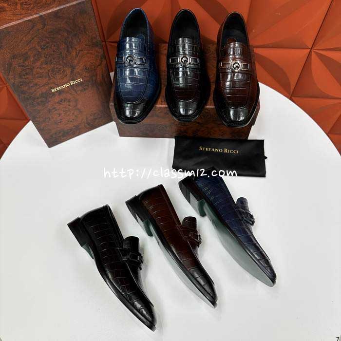 Stefano Ricci 25 한정판 소가죽 카프스킨 구두 B4549