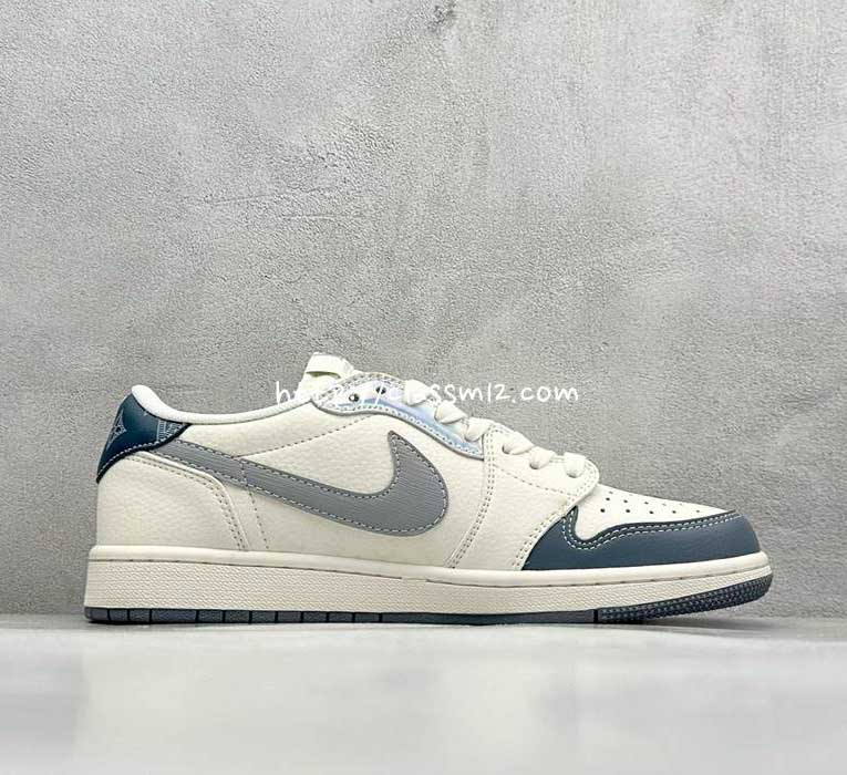 나이키 x 루이비통 25 한정판 Travis Scottx Fragment Design x Air Jordan 1 Low OG SP XS7089-615 남여공용 운동화 B4637