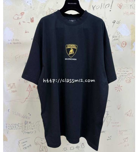 발렌시아가 25 한정판 남여공용 반팔 티셔츠 A12268