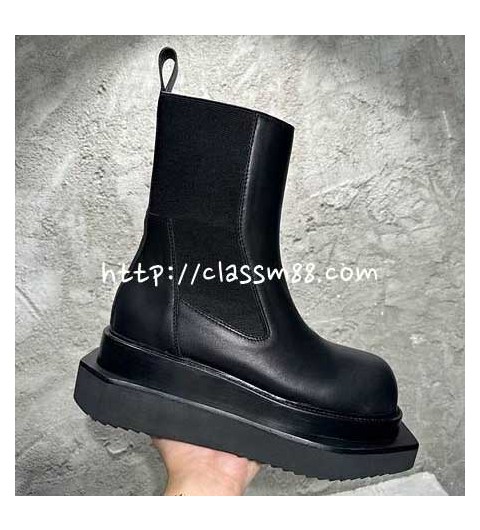 릭오웬스 25 한정판 소가죽 카프스킨 부츠 B4645