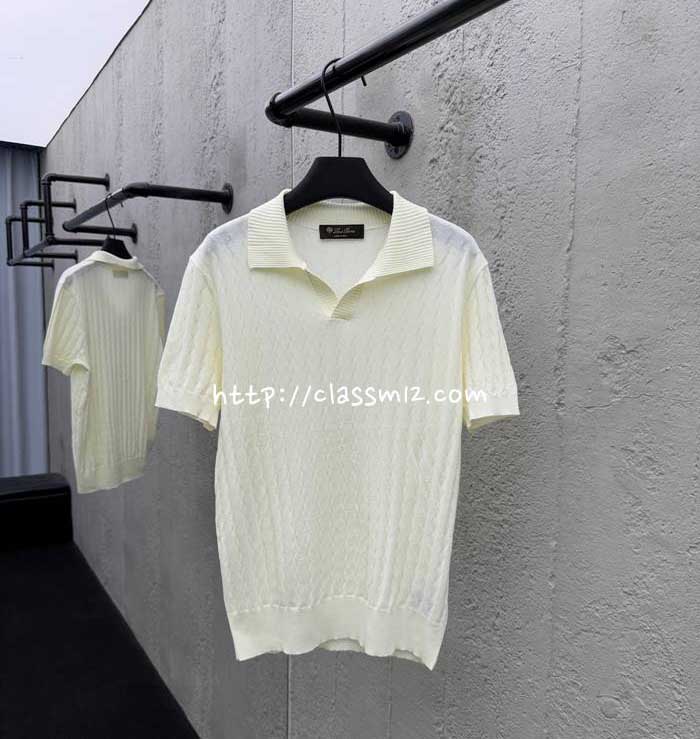 로로피아나 Loro Piana 25 한정판 반팔 니트 A12380