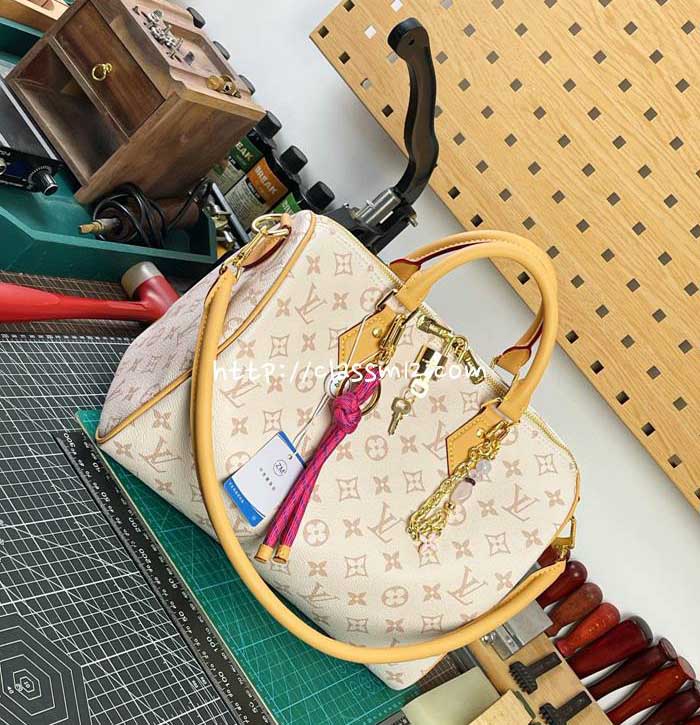 루이비통 25 한정판 M15108 Speedy Soft 30 Lucky Dune 크로스백 가방 C5320