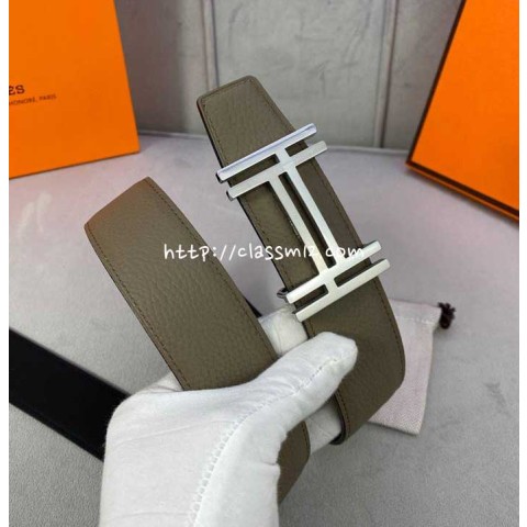 에르메스 25 한정판 양면용 3.8cm 소가죽 카프스킨 벨트 F1108