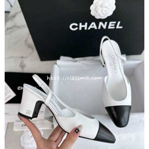 샤넬 25 한정판 Slingback 여성 하이힐 B4659