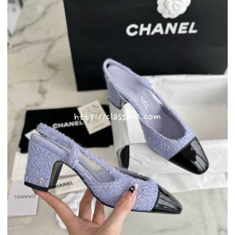 샤넬 25 한정판 Slingback 여성 하이힐 B4661