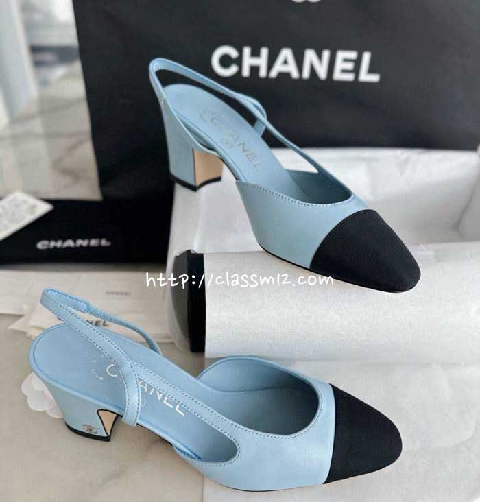 샤넬 25 한정판 Slingback 여성 하이힐 B4668