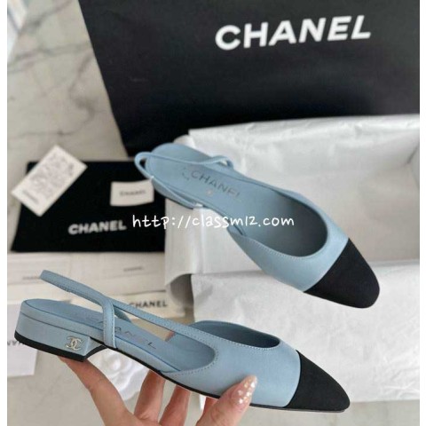 샤넬 25 한정판 Slingback 여성 신발 B4669