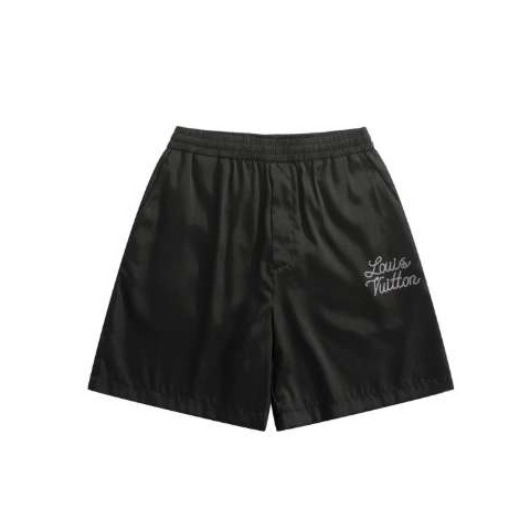 루이비통 25 한정판 남여공용 X NIGO 시그니처 로고 실크 쇼츠 A12477