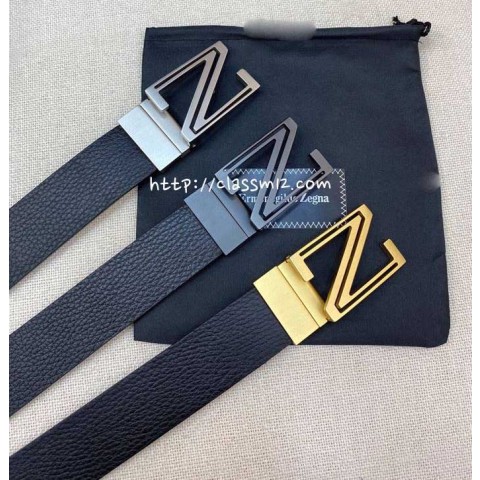 제냐 25 한정판 3.5cm 소가죽 카프스킨 벨트 F1134