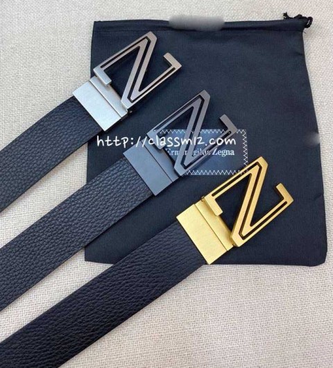 제냐 25 한정판 3.5cm 소가죽 카프스킨 벨트 F1134