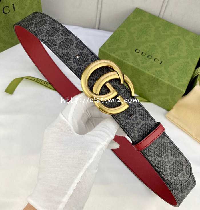 구찌 25 한정판 4.0cm 소가죽 카프스킨 벨트 F1157