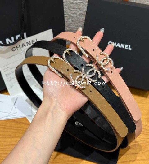 샤넬 25 한정판 2.0cm 소가죽 카프스킨 벨트 F1185