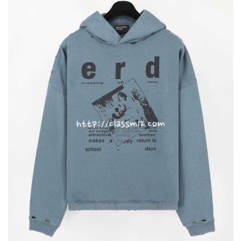ERD Enfants Riches Déprimés 25 한정판 남여공용 긴팔 후드 티셔츠 A12503