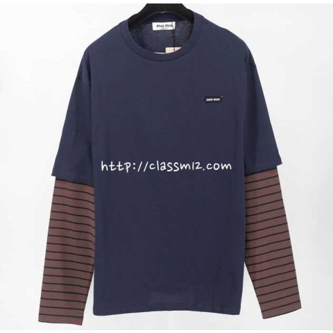 미우미우 25 한정판 긴팔 티셔츠 A12531
