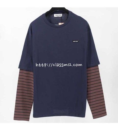 미우미우 25 한정판 긴팔 티셔츠 A12531