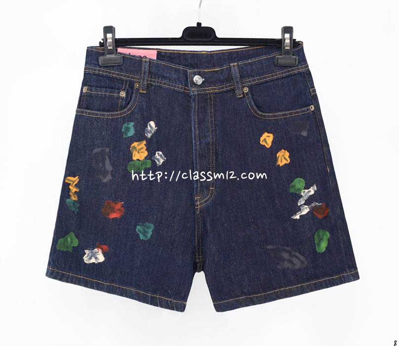 아크네 25 한정판 남여공용 청바지 반바지 A12564