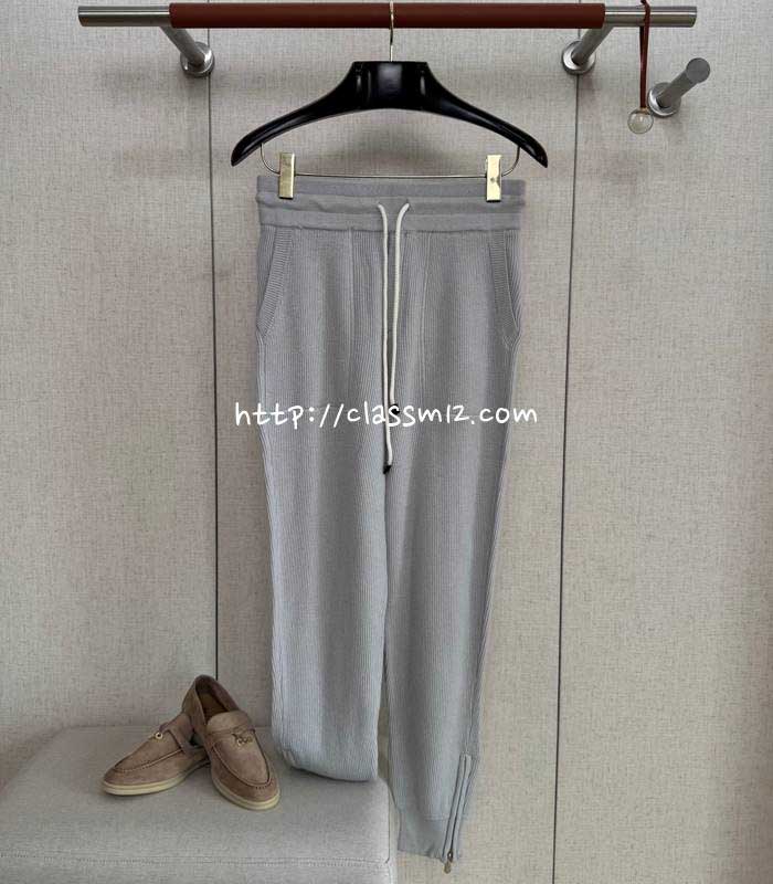 Brunello Cucinelli 25 한정판 양털 긴바지 A12584