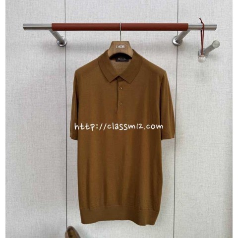 로로피아나 Loro Piana 25 한정판 양털 반팔 니트 A12602