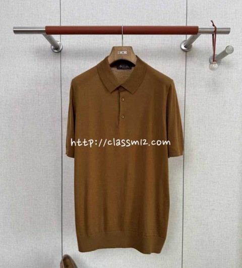 로로피아나 Loro Piana 25 한정판 양털 반팔 니트 A12602