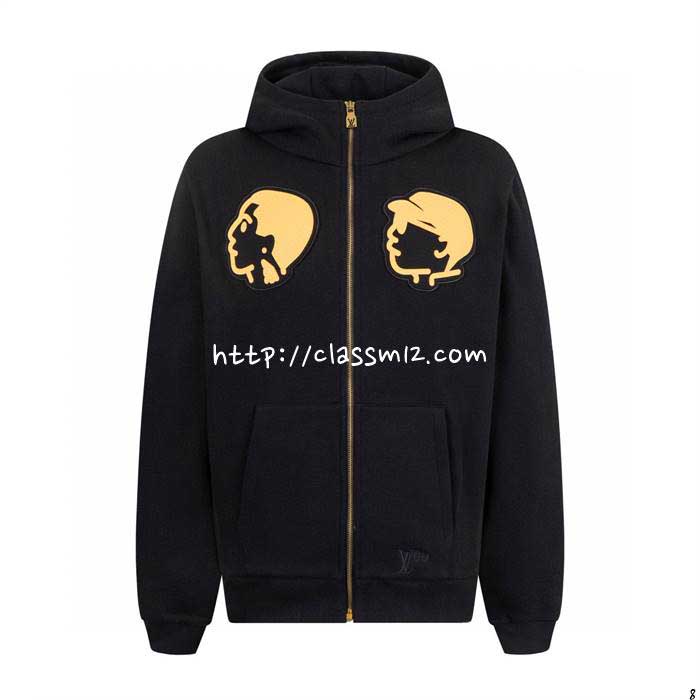 루이비통 25 한정판 NIGO 남여공용 긴팔 후드 자켓 A12670