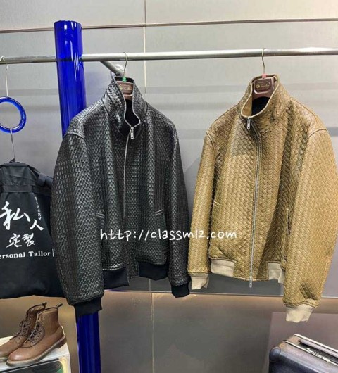 보테가베네타 25 한정판 XP2509 양가죽 램스킨 긴팔 자켓 A12693