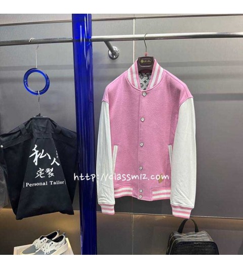 루이비통 25 한정판 XK25008 양털 소가죽 카프스킨 긴팔 자켓 A12698