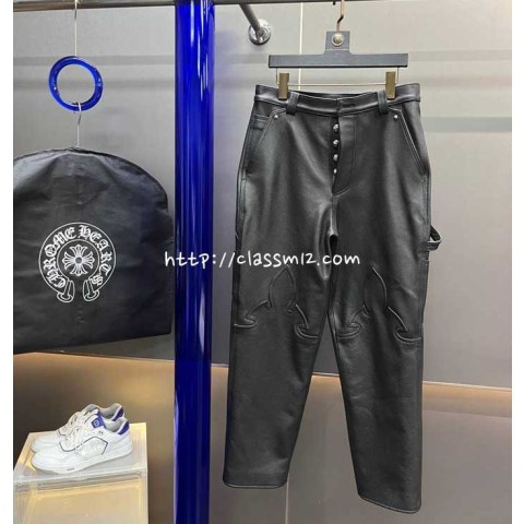 크롬하츠 25 한정판 AG23138 소가죽 카프스킨 긴바지 A12707