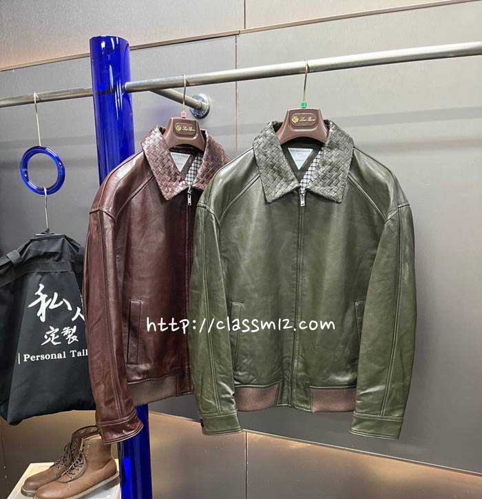 보테가베네타 25 한정판 PY25017 양가죽 램스킨 긴팔 자켓 A12712