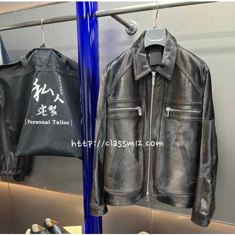 벨루티 25 한정판 AG2155 소가죽 카프스킨 긴팔 자켓 A12754