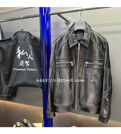 벨루티 25 한정판 AG2155 소가죽 카프스킨 긴팔 자켓 A12754