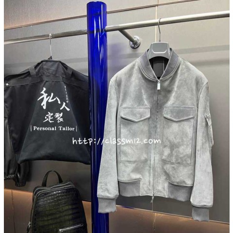 벨루티 25 한정판 AG24003 양가죽 램스킨 긴팔 자켓 A12755