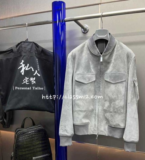 벨루티 25 한정판 AG24003 양가죽 램스킨 긴팔 자켓 A12755