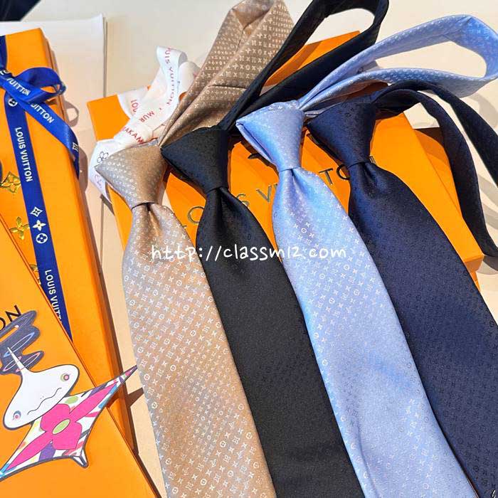 루이비통 25 한정판 Damier 넥타이 D3033