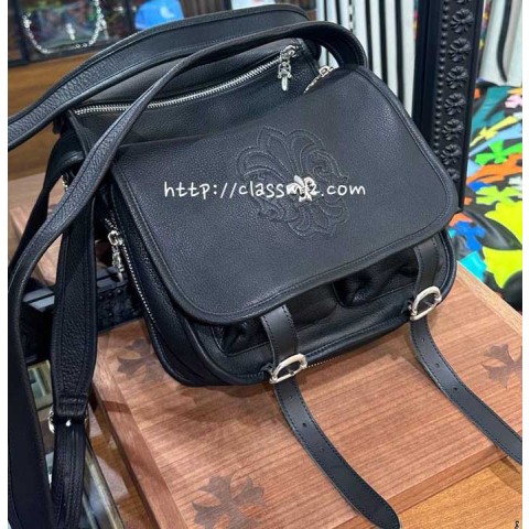 크롬하츠 25 한정판 Bag.Soft shoulder-Tiny/B K030-2 소가죽 카프스킨 크로스백 가방 C5364